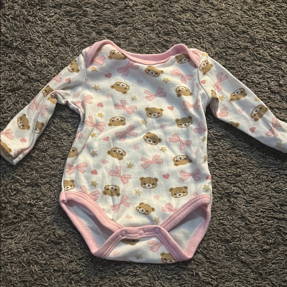 Pink and White Woodland Print Bodysuit